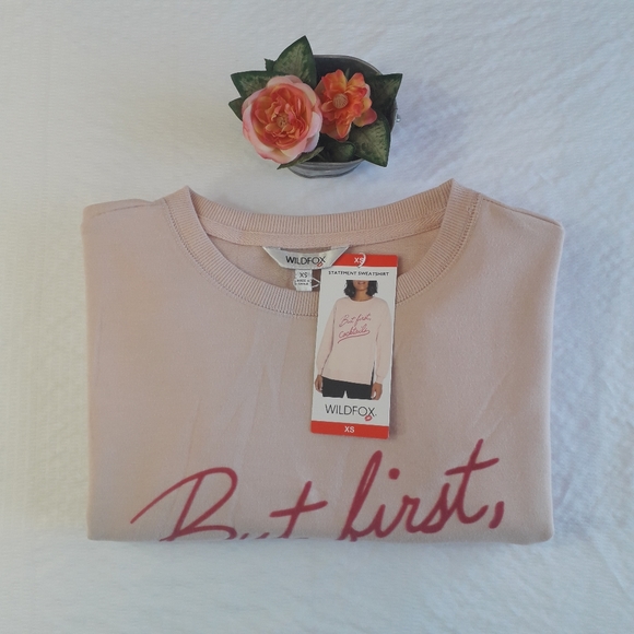 Wildfox | comfortable warm soft sweater in light pink - Picture 2 of 15